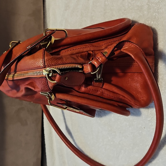 Chloe Paraty Women’s Leather Shoulder Bag - Red - Picture 5 of 11